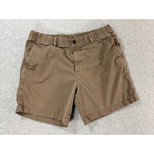 Bearbottom Stretch Cotton Blend Casual Shorts (Men's XL) Brown - 7"